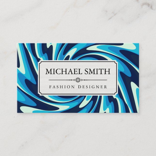 Elegantes modernes geometrisches Muster #39 Visitenkarte (Vorderseite)