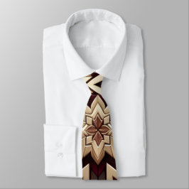 Elegantes modernes geometrisches Sternmuster Krawatte