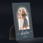 Elegantes modernes Geschenk für Bestie BESTE FREUN Fotoplatte<br><div class="desc">Elegantes modernes Geschenk für Bestie BESTE FREUNDIN Foto Keepake</div>