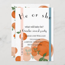 Elegantes modernes Geschlecht offenbart Einladung