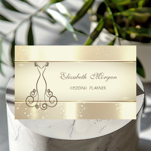 Elegantes modernes Glamour, Imitate Gold, Bokeh, K Visitenkarte