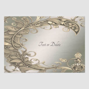 Elegantes, modernes Gold Dekoratives Gewebe Seidenpapier
