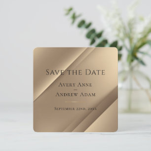 Elegantes modernes Gold Save The Date