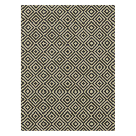 Elegantes, modernes Gold Squares Diamonds Tiles-Mu Tischdecke