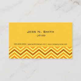 Elegantes, modernes, goldenes, sonniges gelbes Zic Visitenkarte