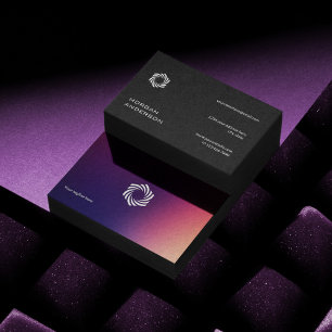 Elegantes modernes Gradient-Ombre-Design für profe Visitenkarte