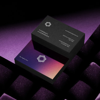 Elegantes modernes Gradient-Ombre-Design für profe Visitenkarte