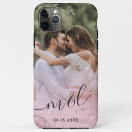 Elegantes modernes Gradienten Rose Gold Glitzer Fo Case-Mate iPhone Hülle