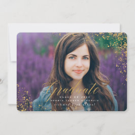 ELEGANTES MODERNES GRADUAT EINLADUNG