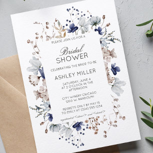Elegantes modernes Hochzeitsszitat für Wildblumen  Einladung