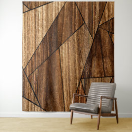 Elegantes modernes Holzmuster Wandteppich