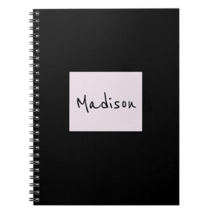 Elegantes, modernes Individuelle Name-Notebook Notizblock