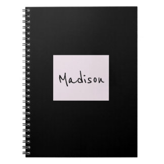 Elegantes, modernes Individuelle Name-Notebook Notizblock