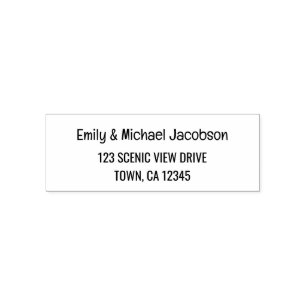 Elegantes, modernes Kalligraphiesiegel für Paare Permastempel