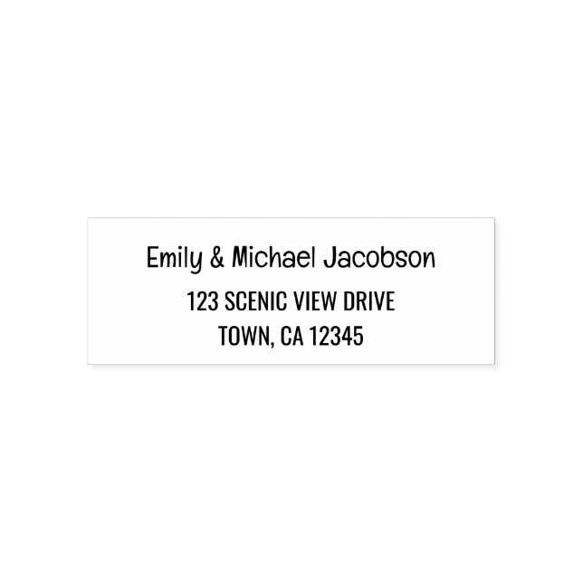 Elegantes, modernes Kalligraphiesiegel für Paare Permastempel (Design)