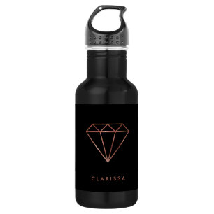 elegantes modernes klares trinkflasche