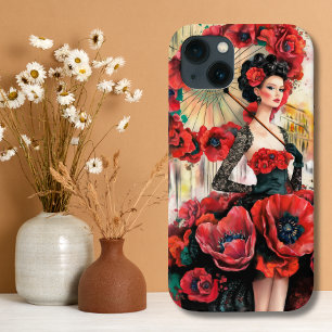 Elegantes, modernes Kleid für Frauen und Pfeffer Case-Mate iPhone Hülle