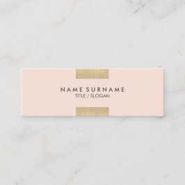Elegantes modernes Kraftpapier Druckgoldschickes Mini Visitenkarte