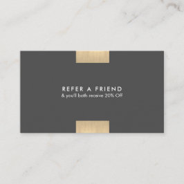 Elegantes modernes KraftPrinted Goldakzent-Chic Visitenkarte