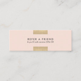 Elegantes modernes KraftPrinted schickes Gold Mini Visitenkarte