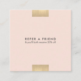 Elegantes modernes KraftPrinted schickes Gold Quadratische Visitenkarte