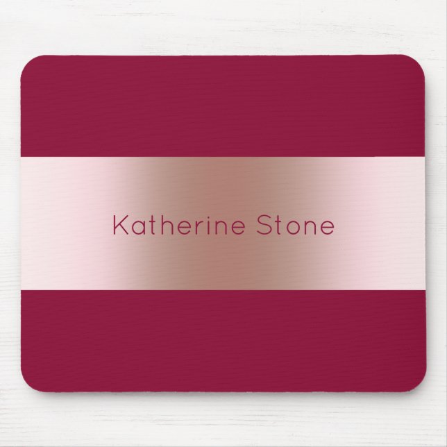 Elegantes modernes Küken-Rosengold u. Mousepad (Vorne)