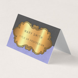 Elegantes modernes Leather Gold Visitenkarten