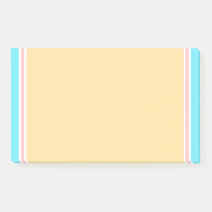 Elegantes modernes leeres Template Blau Rosa Gelb Post-it Klebezettel