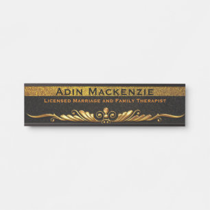 Elegantes, modernes lizensiertes Therapeut LMFT Of Türschild