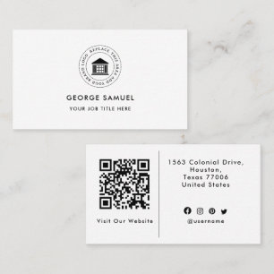 Elegantes, modernes Logo Minimalistisch Visitenkarte