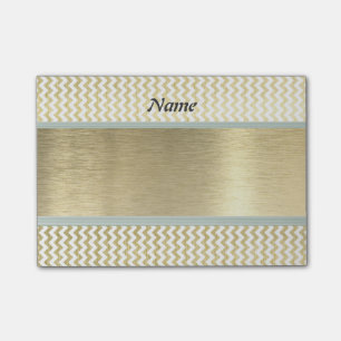 Elegantes modernes Luxus-Zickzack Gold Post-it Klebezettel