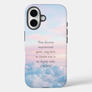 Elegantes modernes minimalistisches benutzerdefini iPhone 16 hülle
