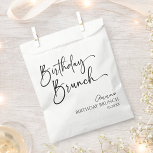 Elegantes, modernes Minimalistisches Brunch-Party Geschenktütchen