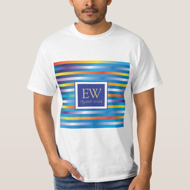 Elegantes modernes Minimalistisches Design T-Shirt (Vorderseite)