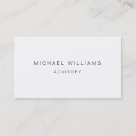 ELEGANTES MODERNES MINIMALISTISCHES Metall Visitenkarte