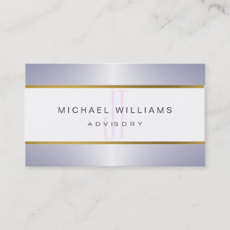 ELEGANTES MODERNES MINIMALISTISCHES Metall Visitenkarte