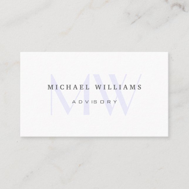 ELEGANTES MODERNES MINIMALISTISCHES Metall Visitenkarte (Vorderseite)