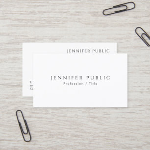 Elegantes modernes minimalistisches Template halbg Visitenkarte