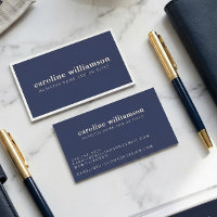 Elegantes modernes minimalistisches trendiges Navy