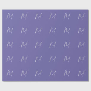 Elegantes modernes Monogramm mit eigenem Namen Geschenkpapier