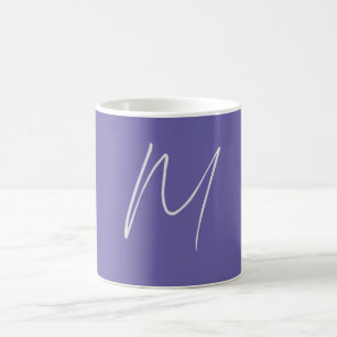 Elegantes modernes Monogramm mit eigenem Namen Kaffeetasse