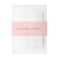 Elegantes, modernes Monogramm-Rosa