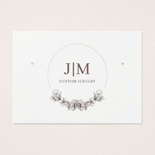 Elegantes, modernes Monogramm-Schmuckstück-Ohrring