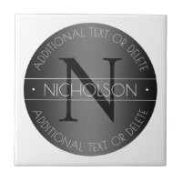 Elegantes modernes Monogramm-Schwarz-Weiß-Shading