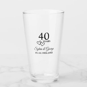 Elegantes modernes personalisiertes Geschenk zum 4 Glas