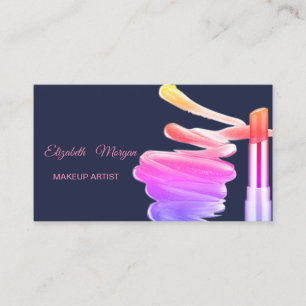 Elegantes modernes professionelles Lippenstift Visitenkarte