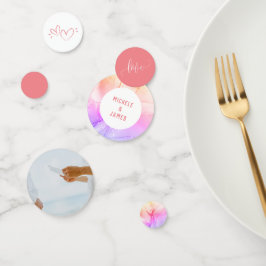 Elegantes modernes Romantisches Rosa Marmor Foto H Konfetti