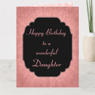 Elegantes modernes rosa Alles Gute zum Geburtstag  Karte