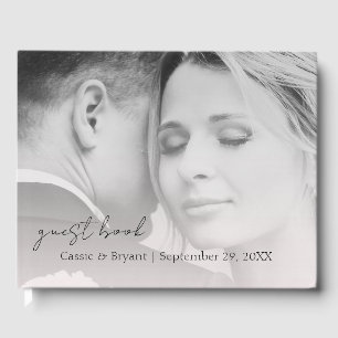 Elegantes, modernes Rosa-Chic-Gästebuch für Hochze Gästebuch