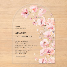 Elegantes, modernes Rosa Foto Hochzeit